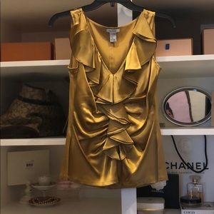 Cache Tops - Golden silk top Cache Tops - Golden silk top